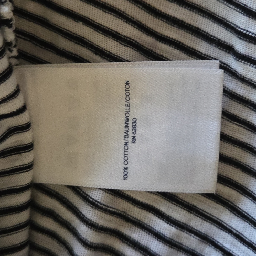 Lands End Striped Button Down V-neck Tank Top - Picture 4 of 4